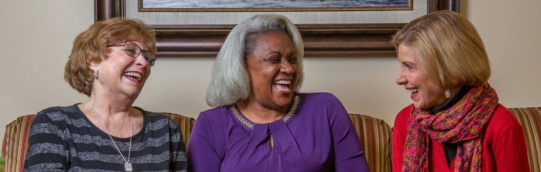 Senior Ladies Laughing - Independent Living in Hopkinton, MA