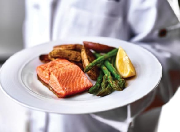 Fairview Estates salmon dish