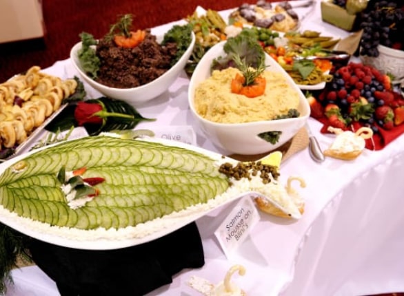 Fairview Estates culinary services table spread